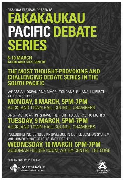 Pacific Debate Series in Auckland